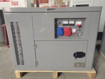 Дизель генератор 9 кВт в шумозащитном кожухе АМПЕРОС LDG 12000S-3 с автозапуском