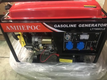 Бензогенератор 5 кВт АМПЕРОС LT 6500CLE с автозапуском